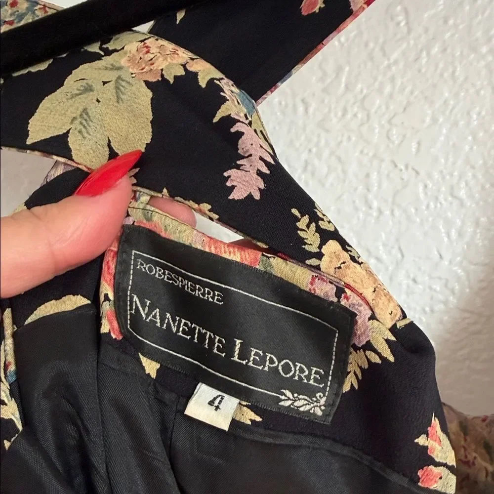 Vintage y2k Nanette Lepore Floral boho cottagecore fairycore tea Maxi Dress - Picture 11 of 14